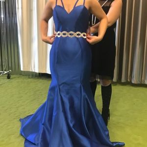 NWT blue Blush mermaid gown